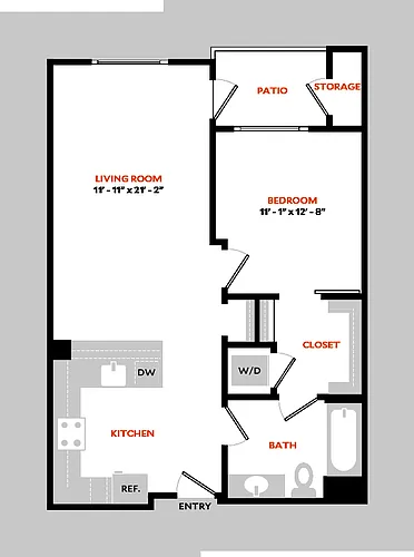 Floor plan Plan 1B