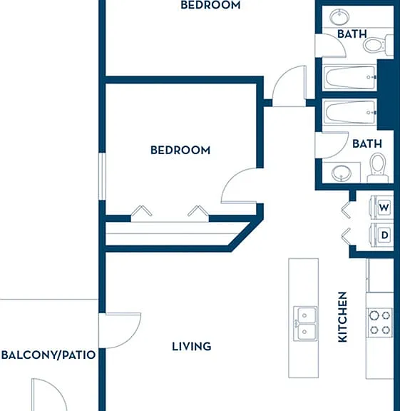 2 Bedroom | 2 Bath | 900 SF 2 Bedroom | 2 Bath | 900 SF