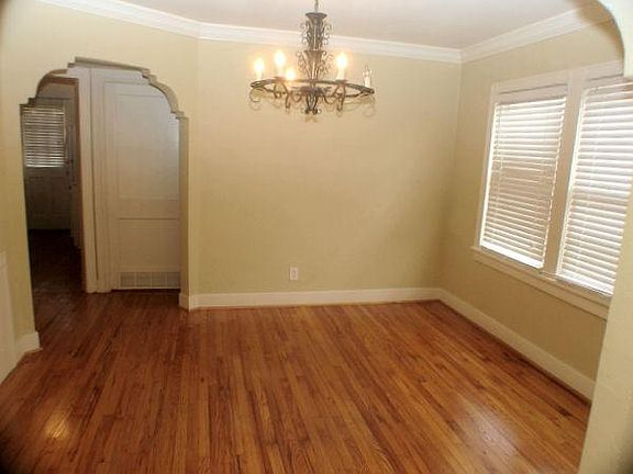Dining Room with antique chandelier