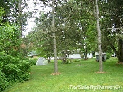 Back Yard with Utility Shed