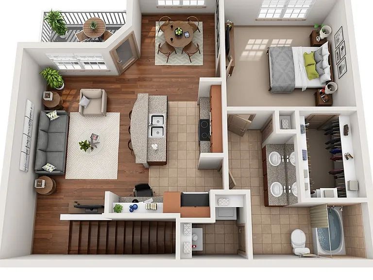 Montage at Cinco Ranch - The Stanley - 1 Beds - 1 Baths - 947 Sq. ft.