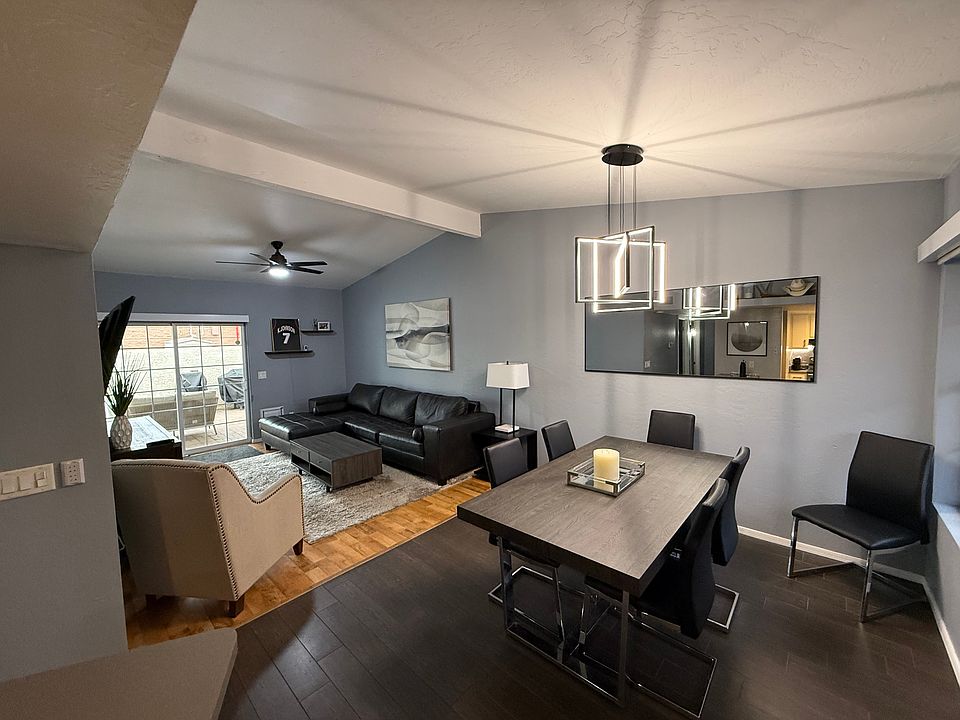 Living room and dining