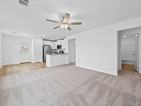 The open concept is perfect for hosting.