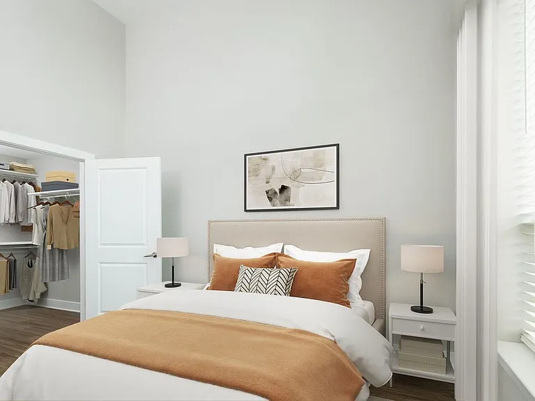 Signature Collection bedroom with hard surface flooring