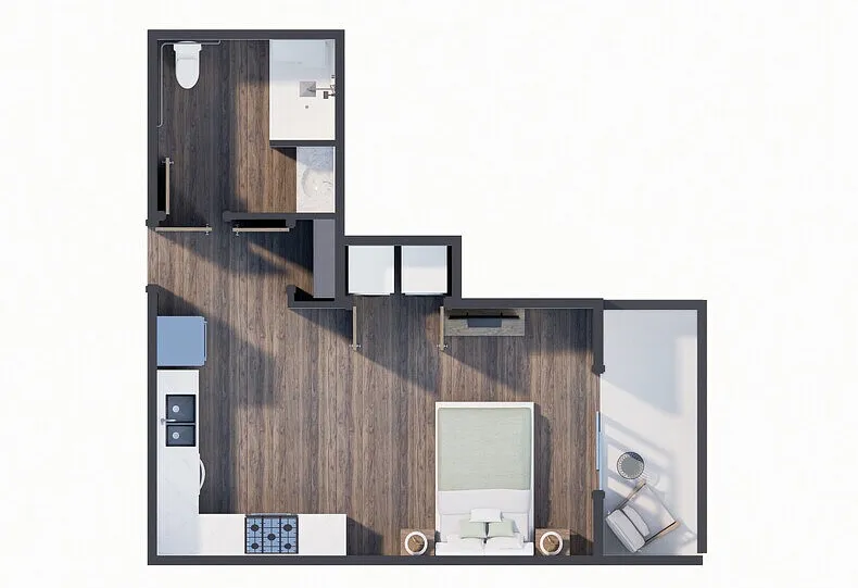 Floor plan Studio G