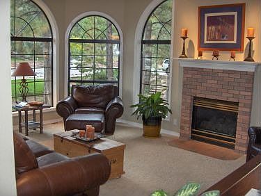 Living Room looks out to Mt. Elden