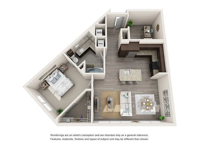 Floor plan Flash with Study 1x1
