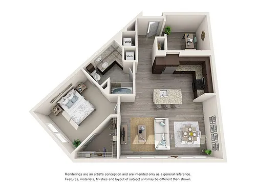 Floor plan Flash with Study 1x1