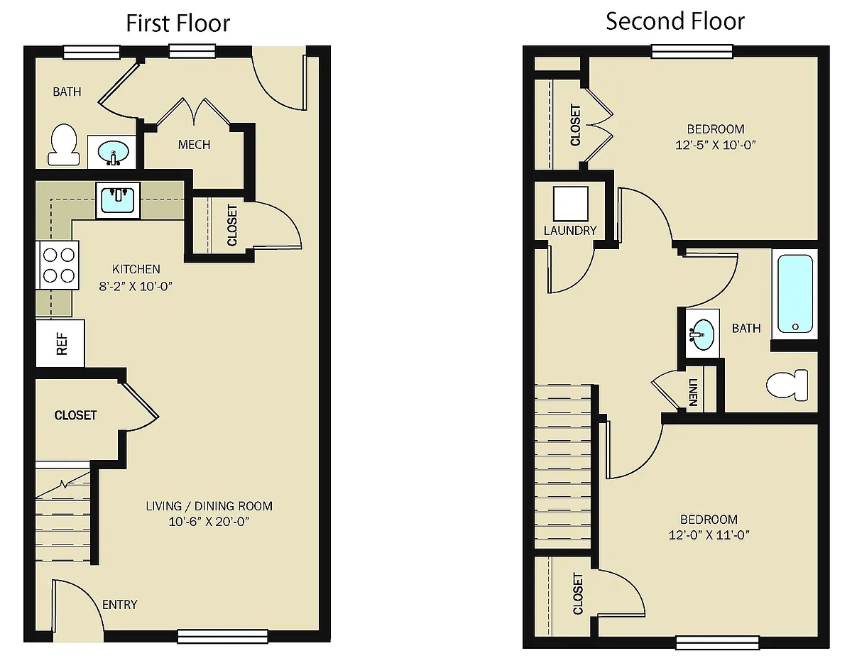 Floor plan 2 Bedroom