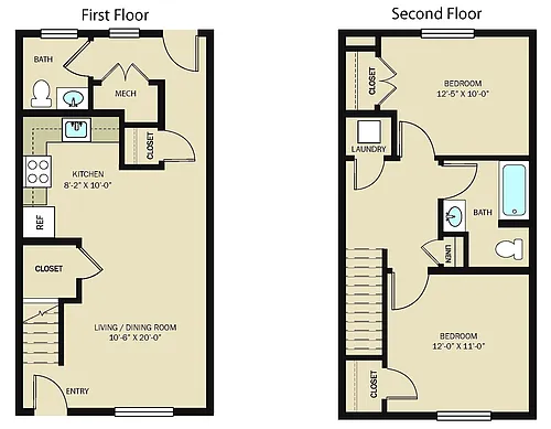 Floor plan 2 Bedroom