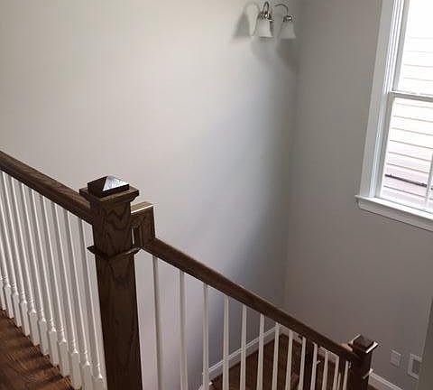 Two-story open stairwell