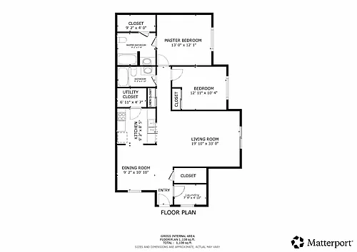 Floor plan 2 bedroom 2 bath