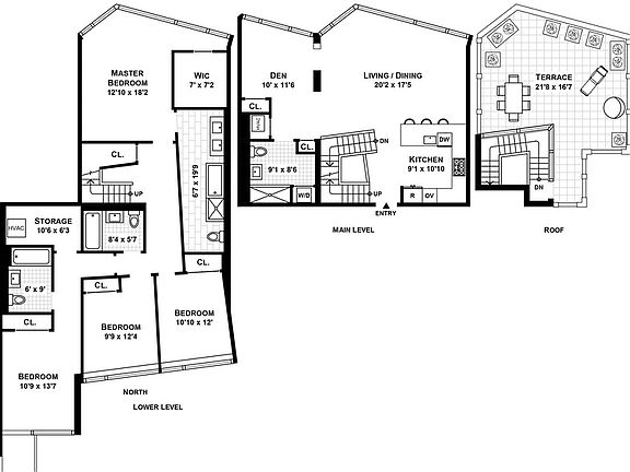 2nd image of 425 W 53rd St Unit Penthouse 1