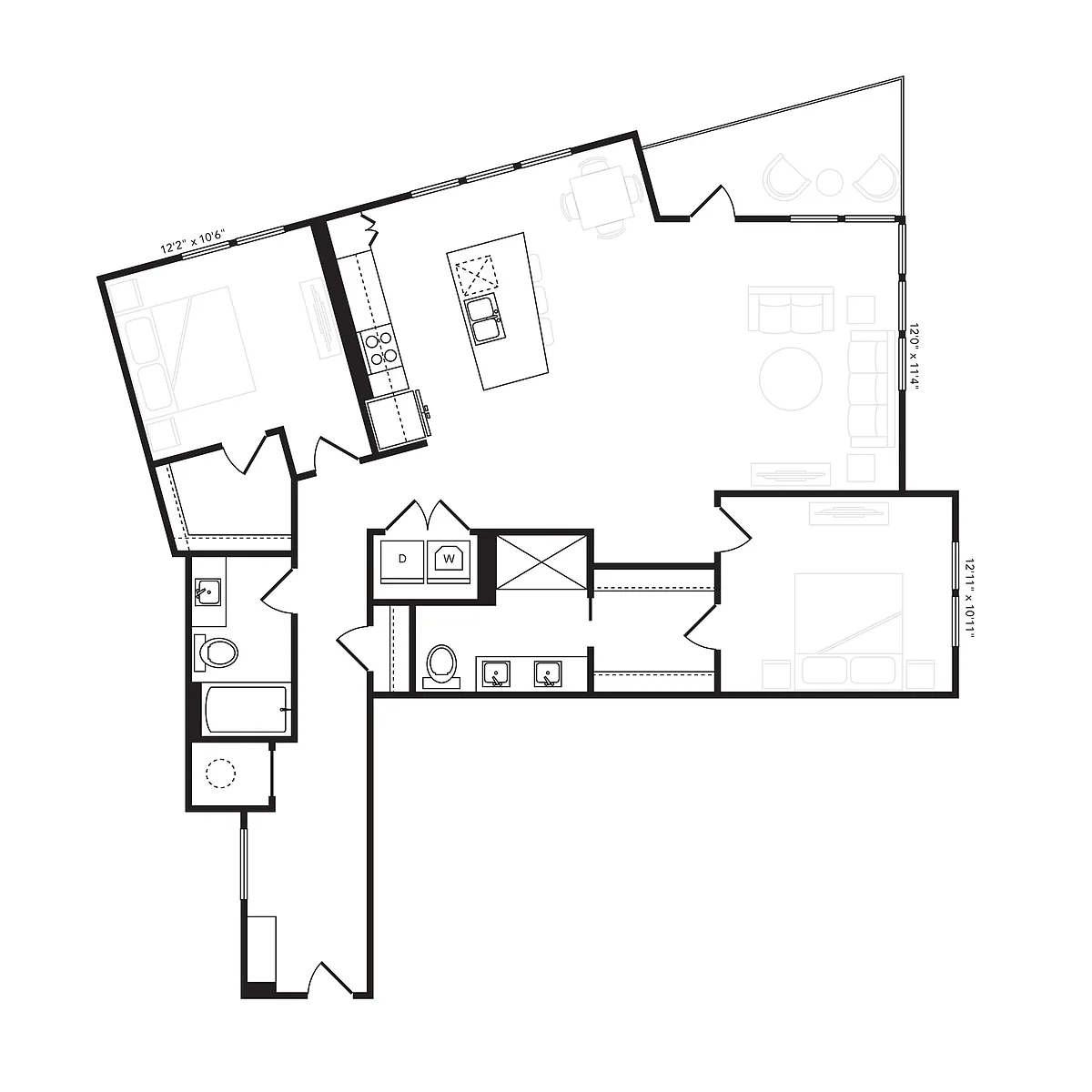 Floor plan B3