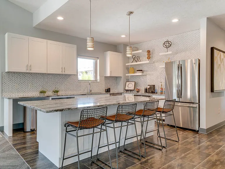 Our clubhouse kitchen is perfect for throwing resident events and is available for resident use, too!