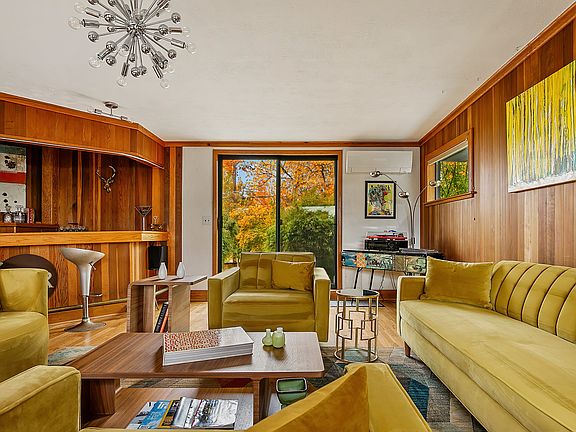 Formal living room and bar.