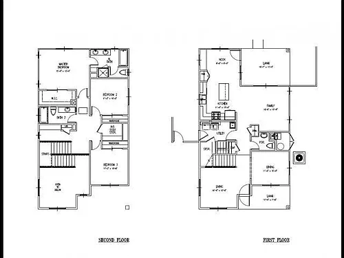 Floor plan 3-Bedroom Single Family Home Schofield AMR