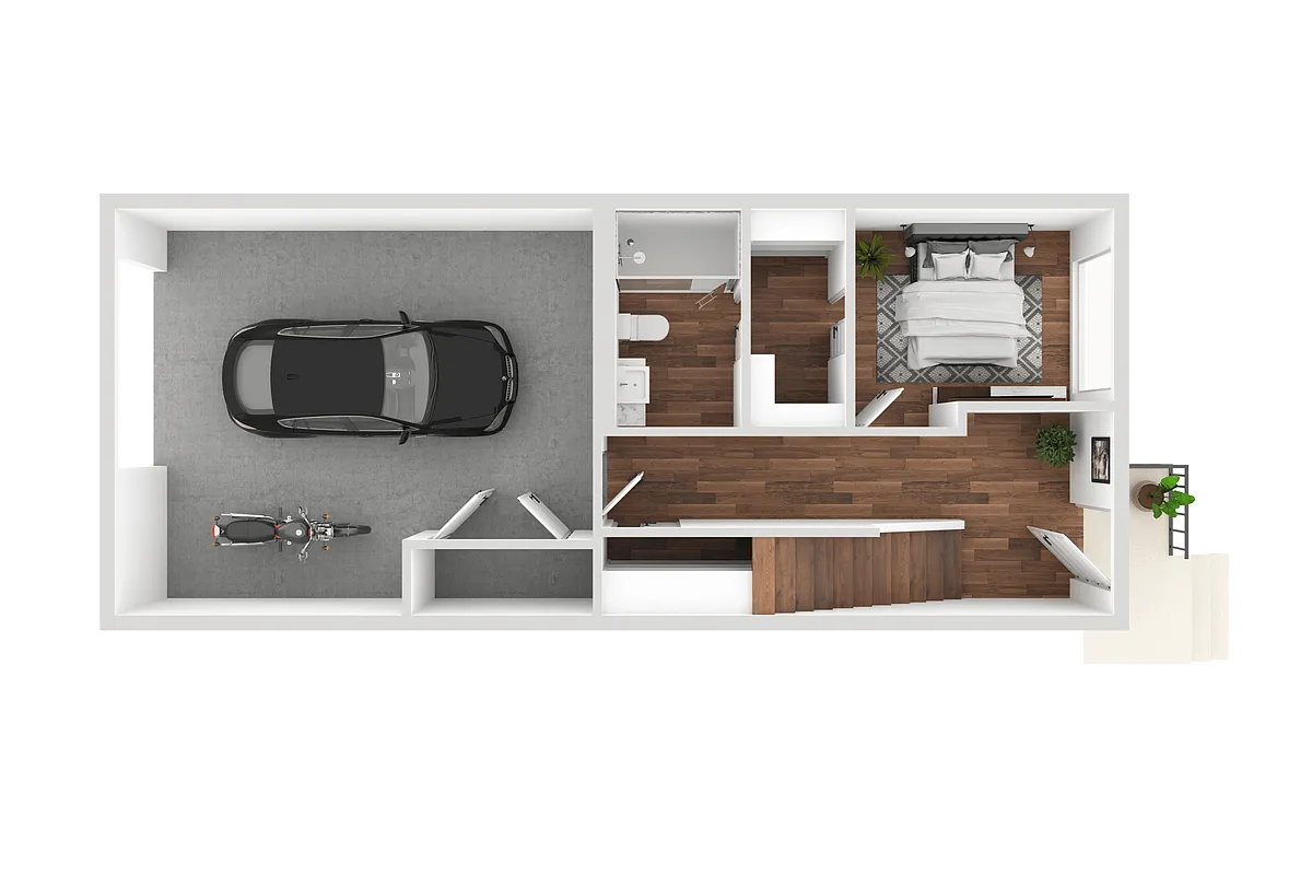 Floor plan D1 Townhome