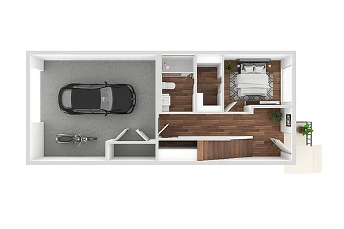 Floor plan D1 Townhome
