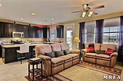 Great room and kitchen