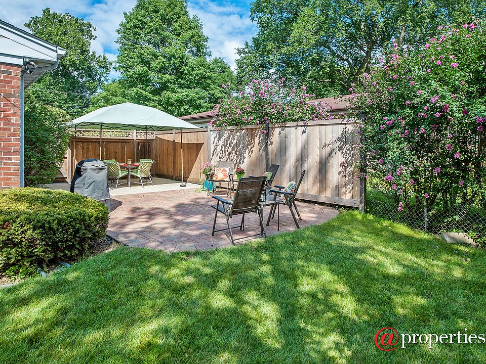 Fenced yard overlooking Patio