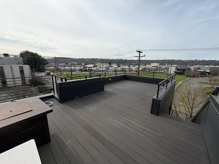 rooftop deck (propane fireplace included)