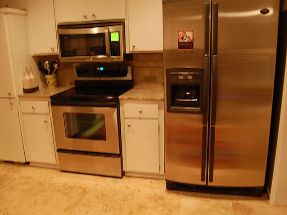 Kitchen with stainless appliances