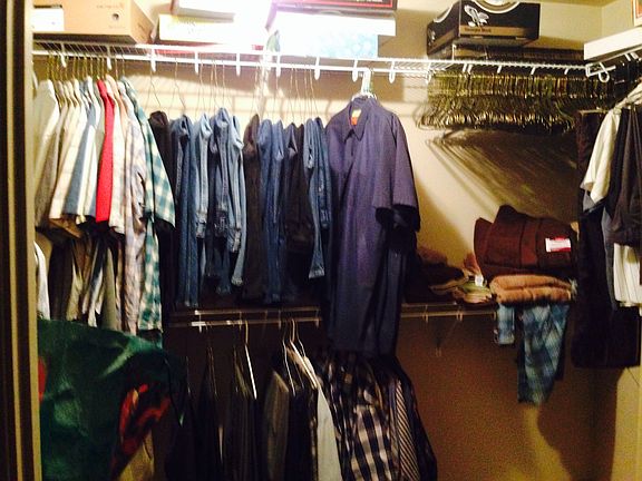 Master walk in closet