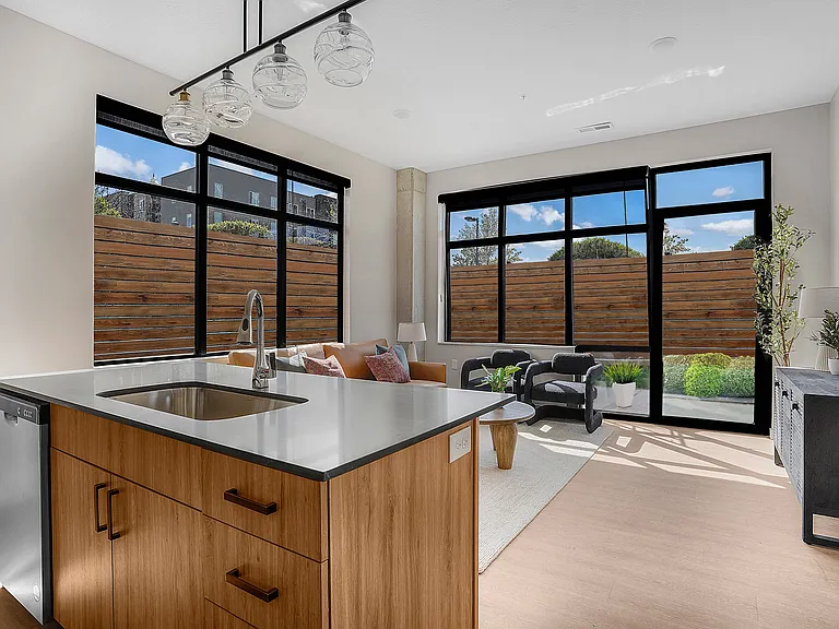 Kitchen and Living Room