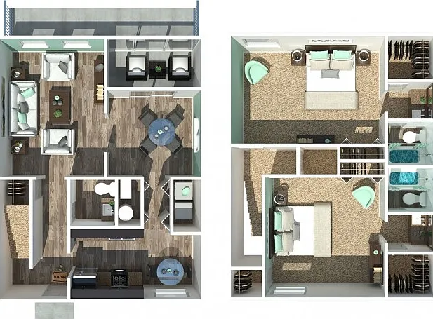 Two Bedroom Two and a half Bathroom Townhome Two Bedroom Two and a half Bathroom Townhome