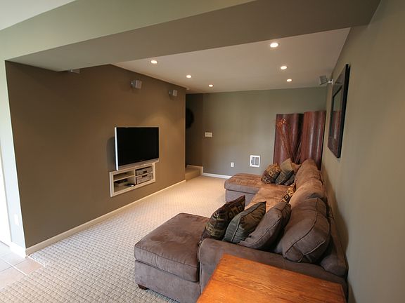 Partial finished basement