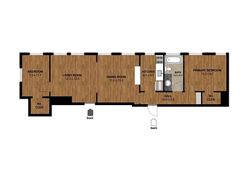 Floor plan Lagoon - One Bedroom