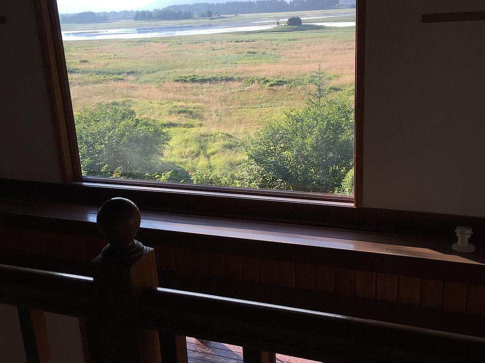 View of wetlands from upstairs living room