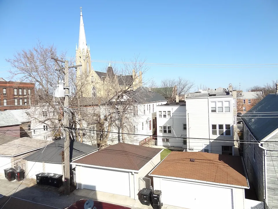 View of the Monastery of the Holy Cross, just behind 3121 S. May