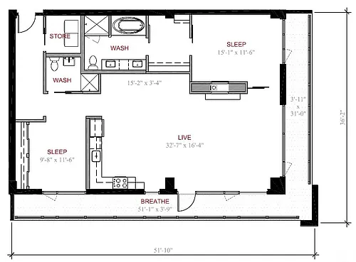 Floor plan B8
