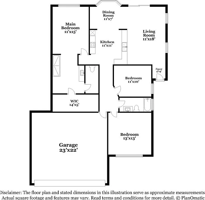 3 bed, 2.0 bath, 1242 sqft, $2,000 — Photo 2