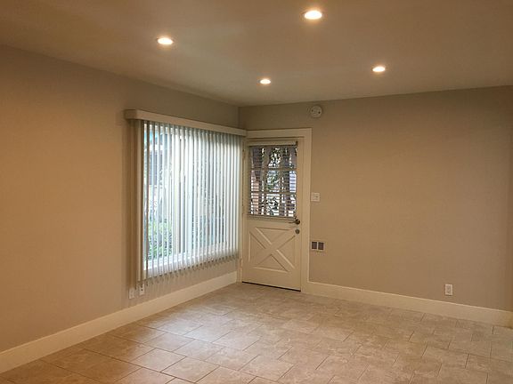 Living area with recessed LED lighting