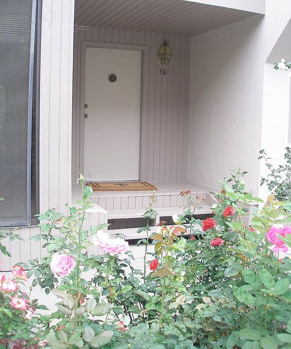 front door in courtyard