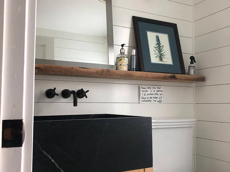 First floor half bath