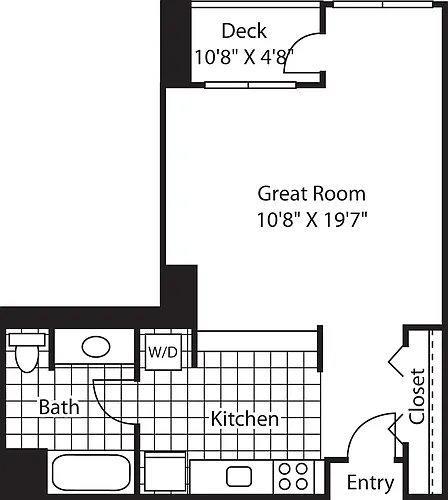 Floor plan Studio SE - 925 1325
