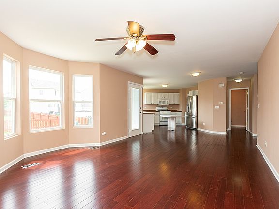 View from Family Room to kitchen