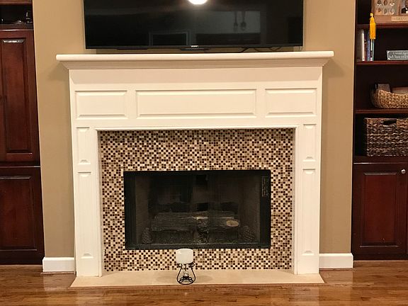 Gas or wood fireplace
