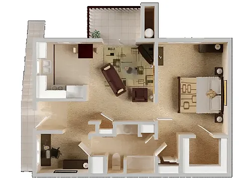 Floor plan Riesling (with Den)