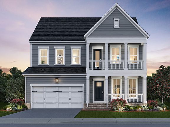 Continental Exterior Rendering - Elevation 5 at Potomac Shores