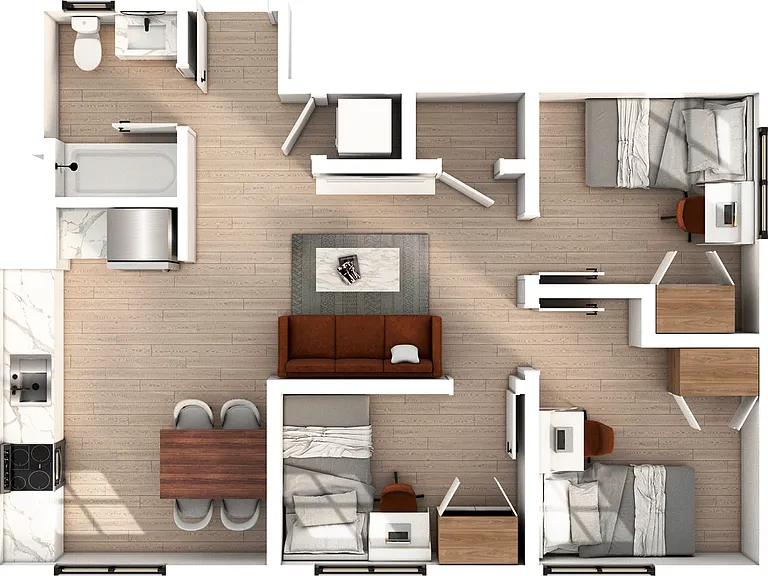 3 Bedroom | 1 Bathroom Apartment 3 Bedroom | 1 Bathroom Apartment
