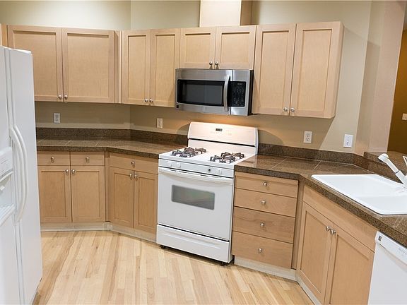 Dining area and serving counter at the kitchen
