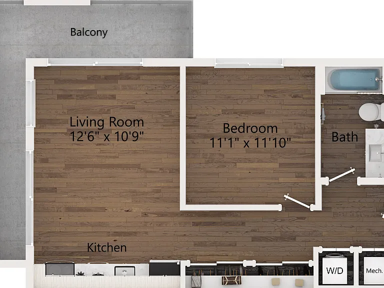 A6 floor plan Elevate