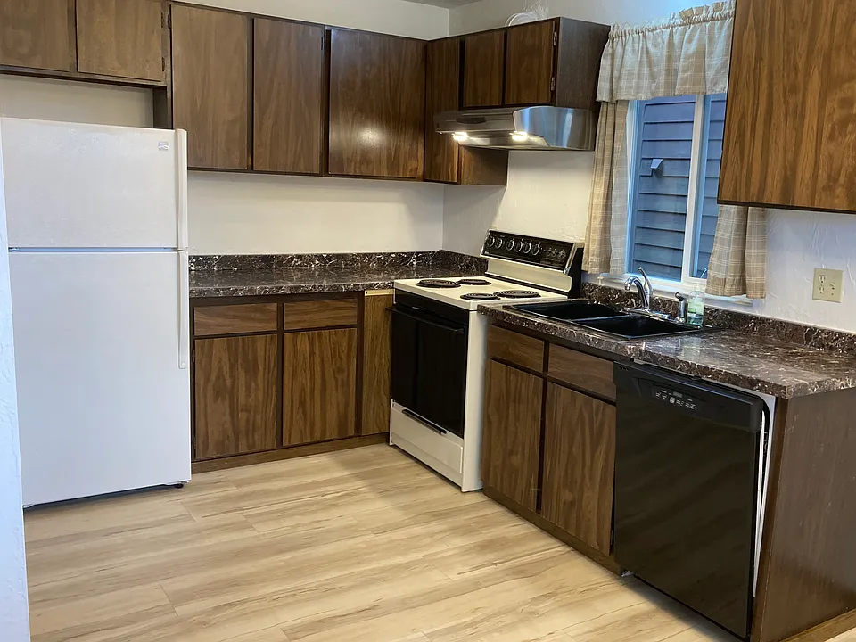 Kitchen with new LVP flooring