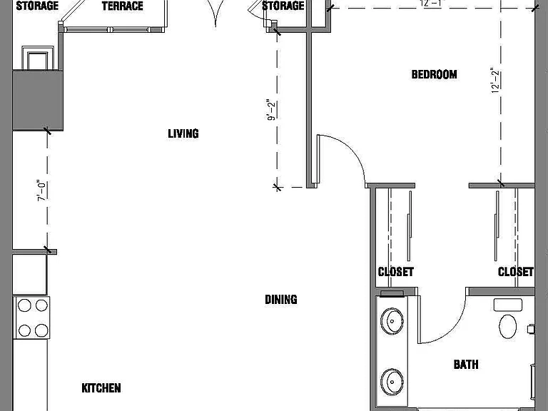The Avenue Hollywood - C3.1 - 1.5 Beds - 1.5 Baths - 1136 Sq. ft.