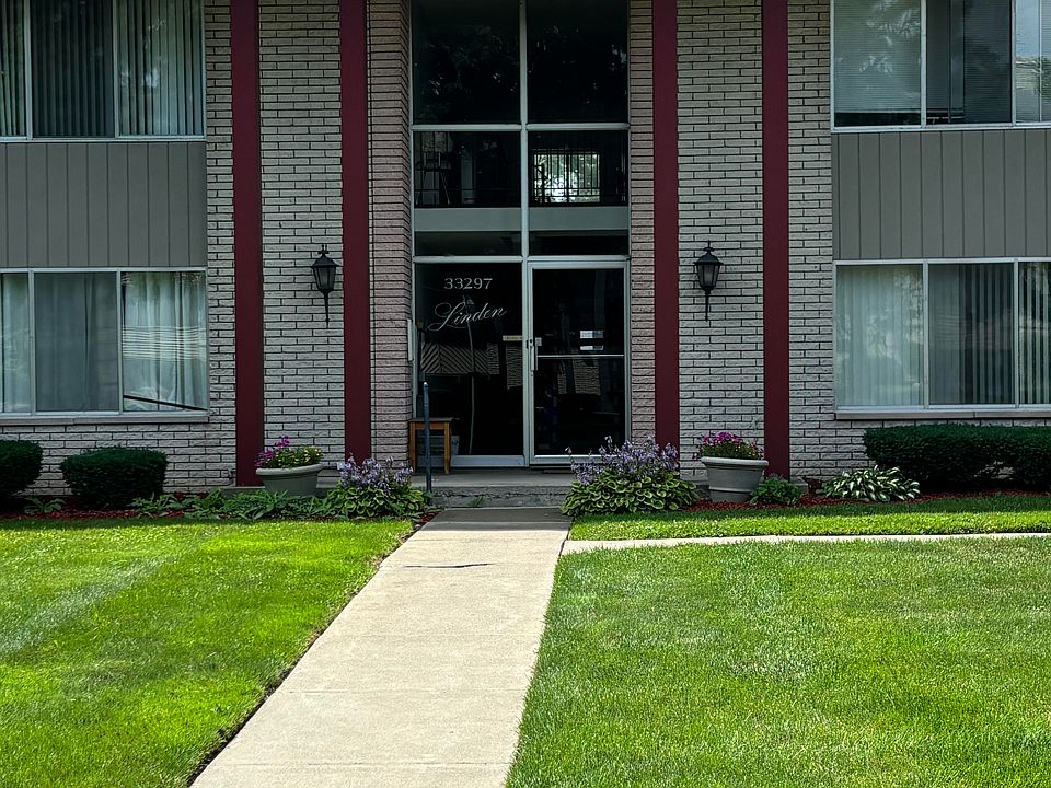 Front view of building